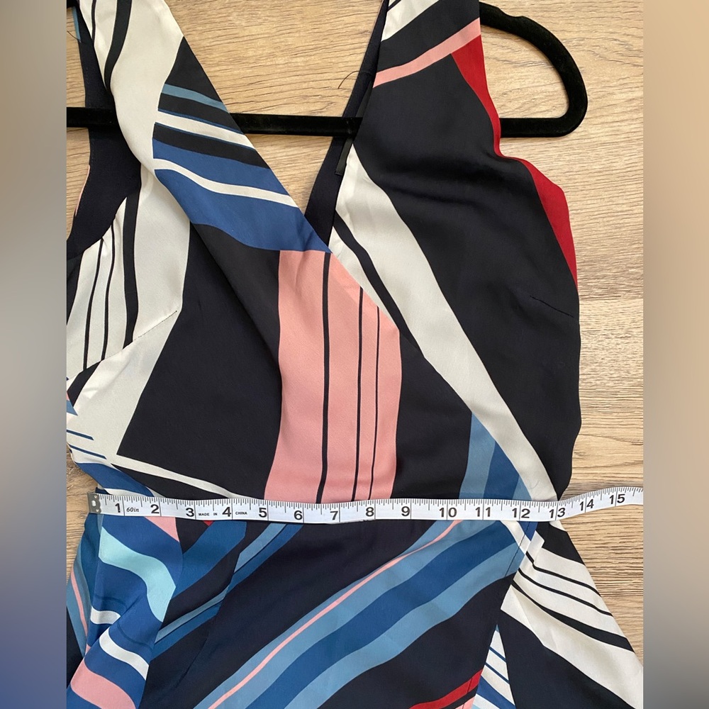 Adelyn Rae Multicolor Striped Asymmetrical Dress - Picture 6 of 7